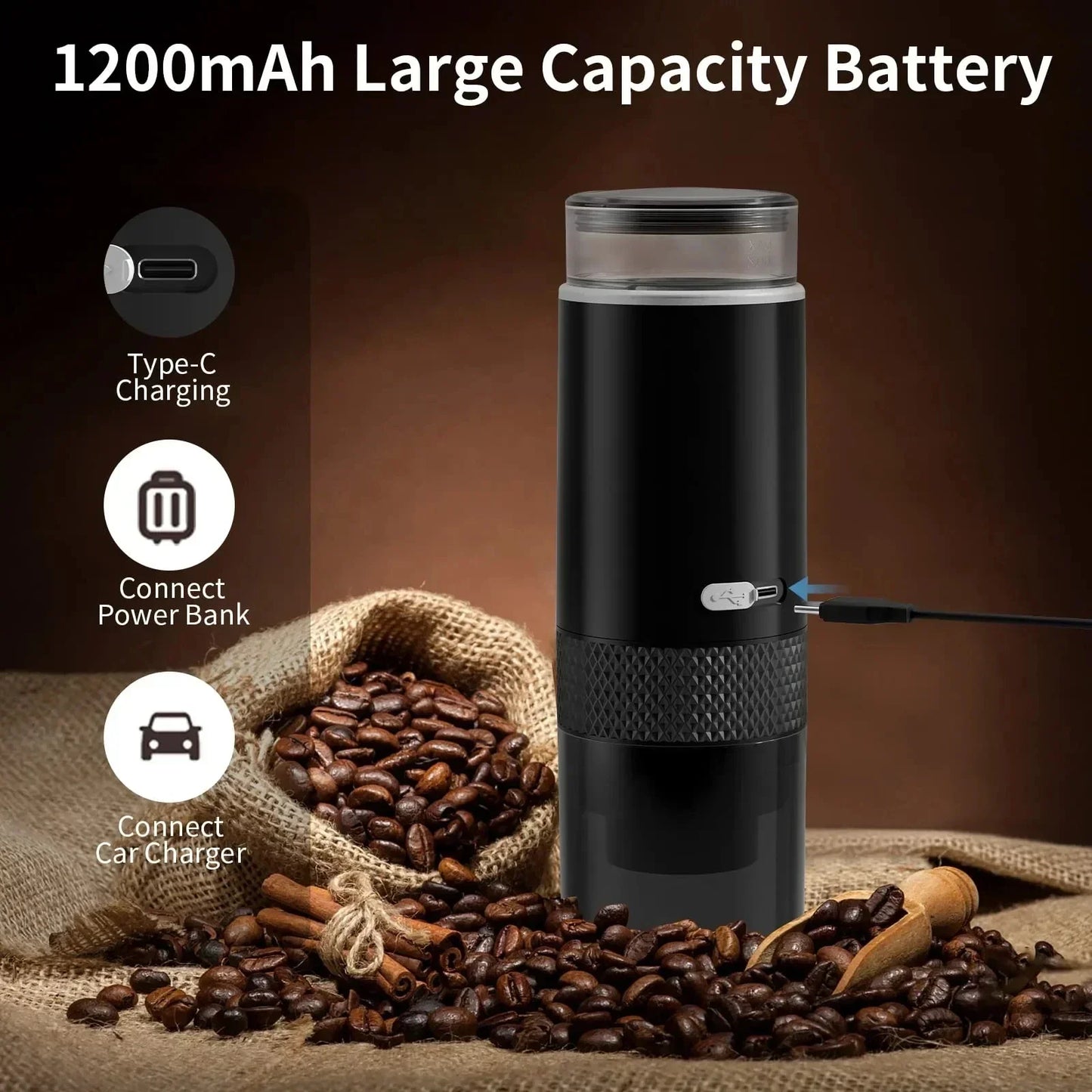 2025 Portable Electric Coffee Maker β Capsule & Ground Coffee Brewer