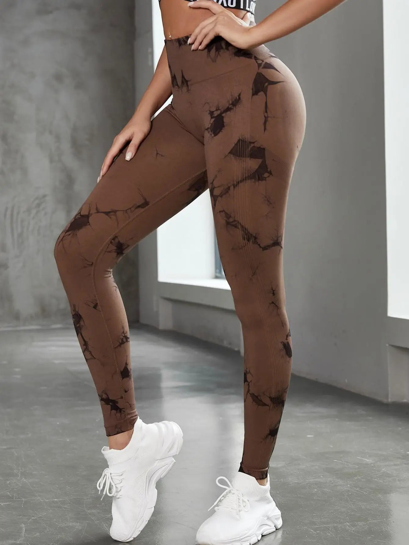 Tie-Dye Seamless Push-Up Gym Leggings β High Waist Workout & Yoga Pants for Women