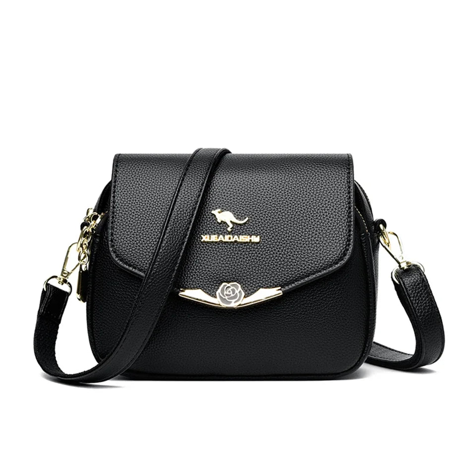 SoftLux β Elegant Soft Leather Small Messenger Bag