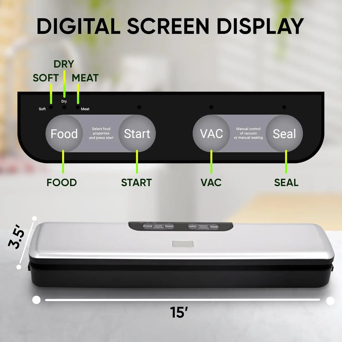 Vacuum Sealer β Compact 5-Mode Food Packing Machine