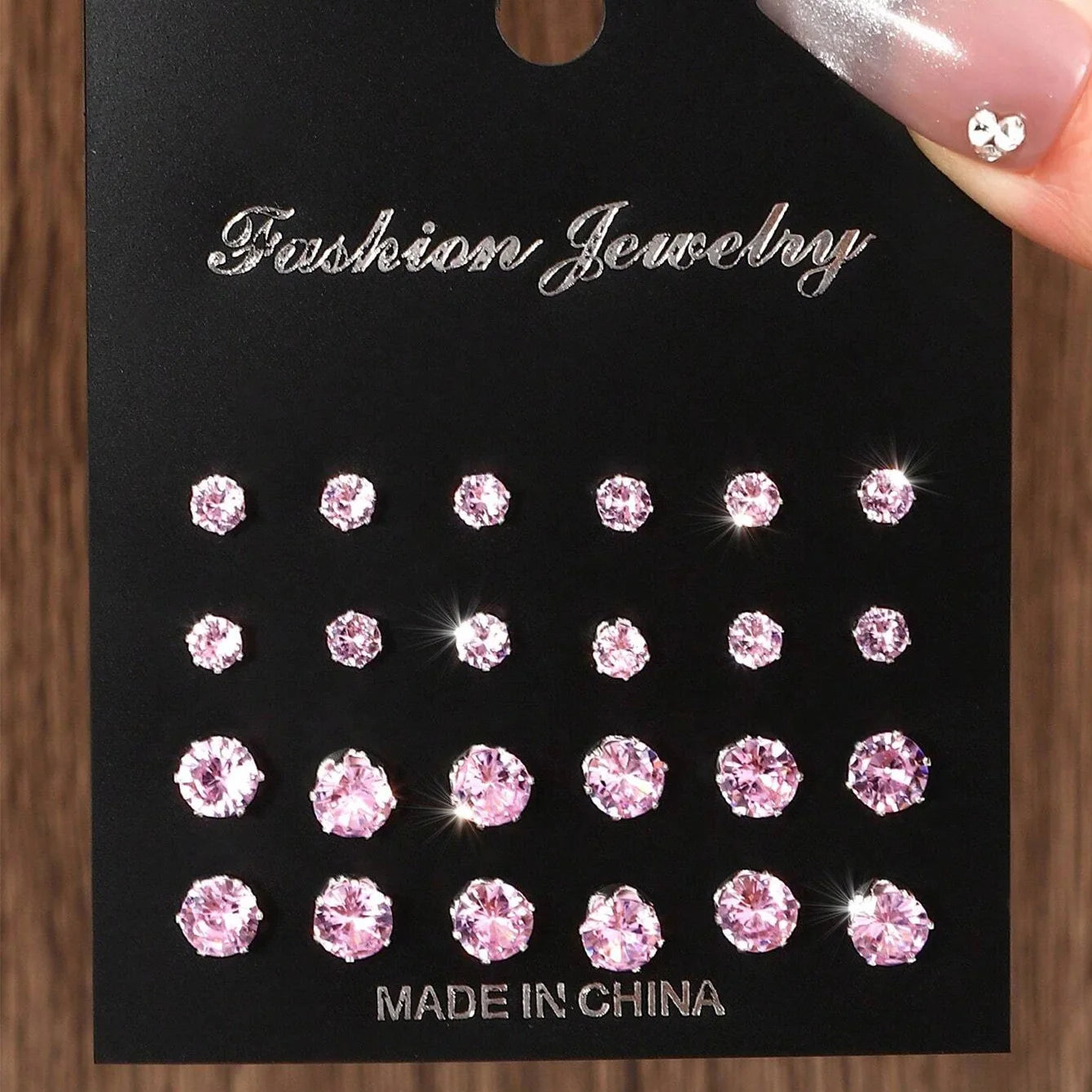 ZircaGlow β 12 Pairs Elegant Zirconia Stud Earrings Set