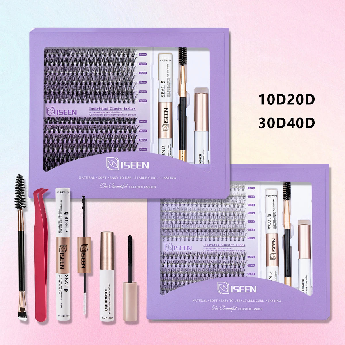 DIY Lash Extension Mix Styles Kit β Clusters with Bond, Seal & Tools