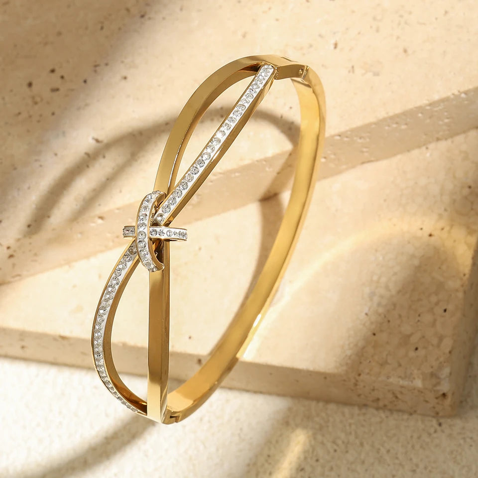 CloverNail β Lucky Gold Stainless Steel Bracelet Set