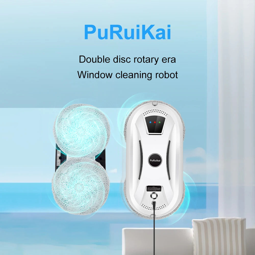 PuRuiKai Ultra-Thin Window Cleaning Robot โ Smart Electric Glass Cleaner with Remote Control