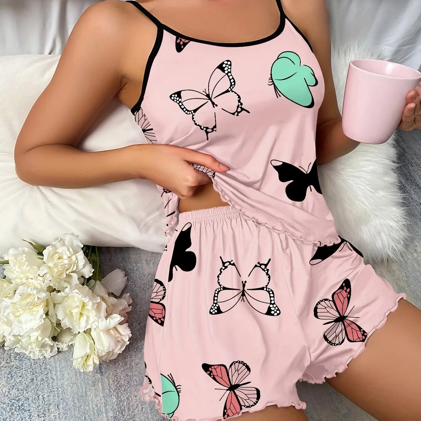 ButterLuxe – Butterfly Cami Pajama Set