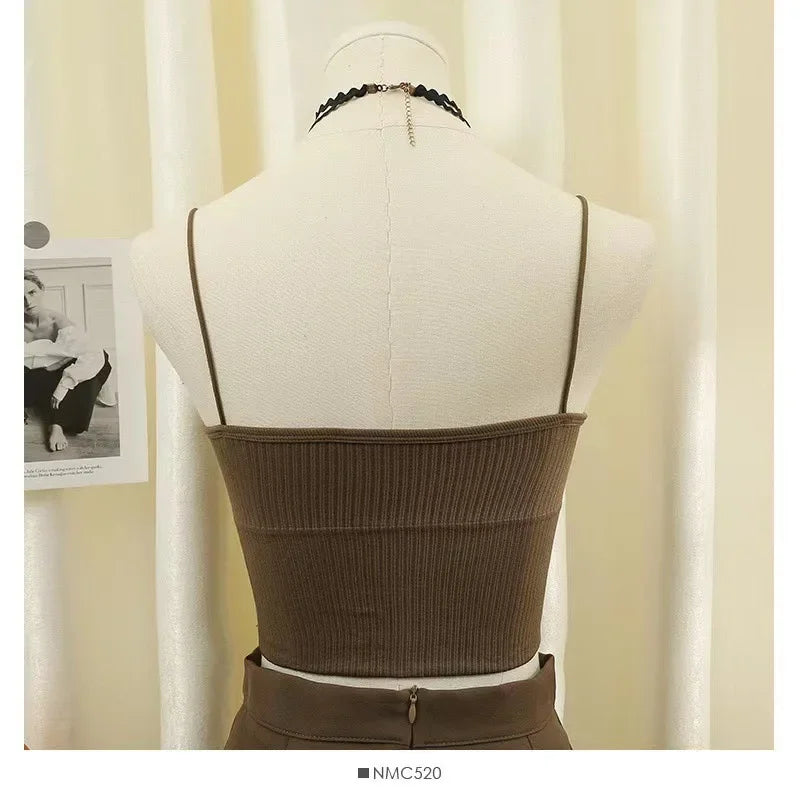 FlexCharm – Women's Seamless Bandeau Crop Top