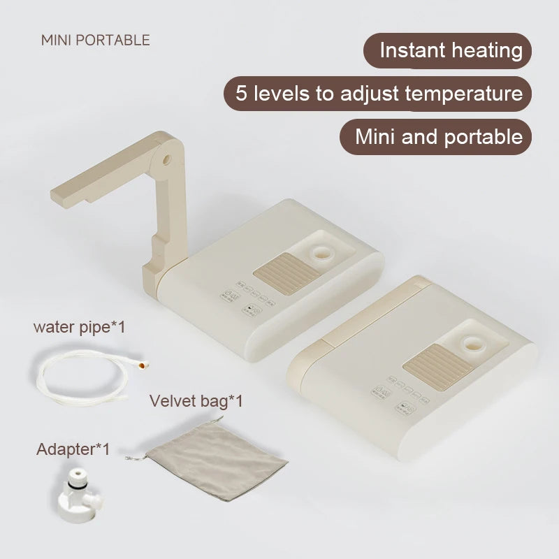 Portable Instant Hot Water Dispenser β Folding Travel Electric Kettle & Bottle Pump (EU Plug)