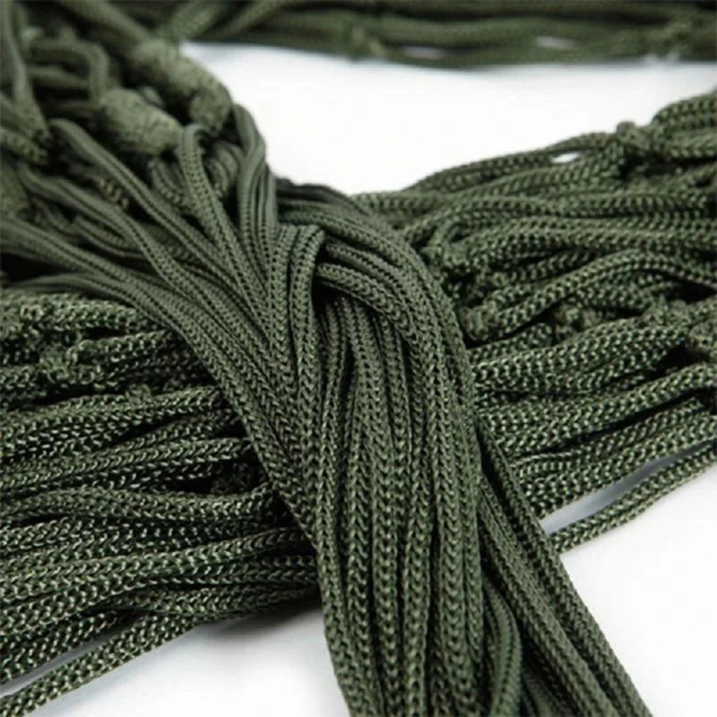 2025 Outdoor Camping Hammock β Lightweight Mesh with Straps & Nylon Rope