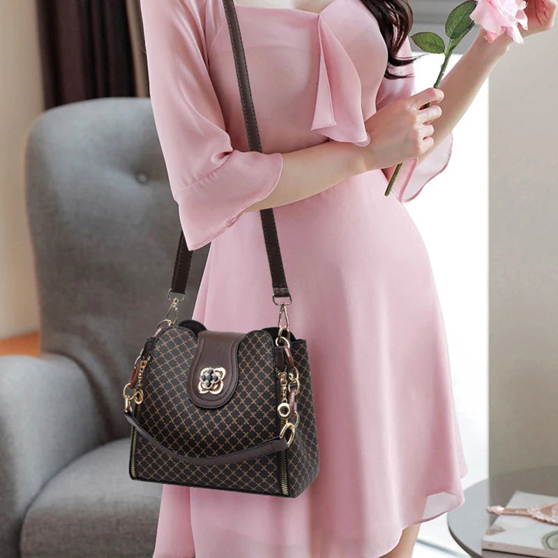 LuxFlip β Luxury Bucket Shoulder Crossbody Bag