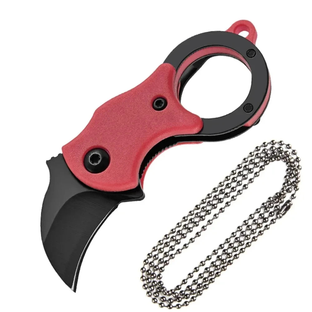 Mini Keychain Pocket Knife β Stainless Steel EDC Blade with Chain