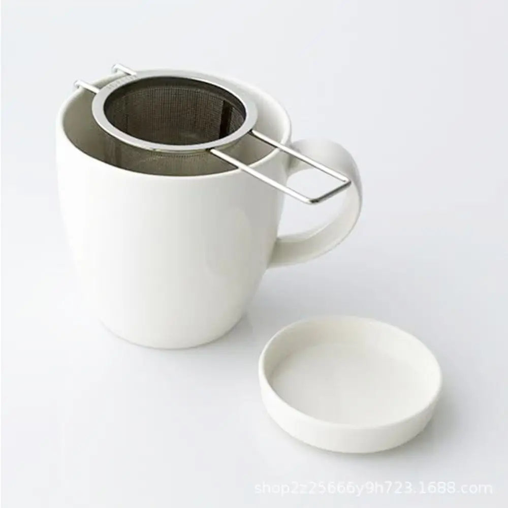 Tea Strainer β 304 Stainless Steel Brewer with Lid & Handles