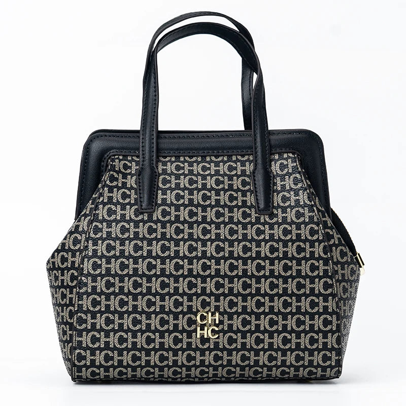 CH Classic β Monogram Zipper Shoulder Bag