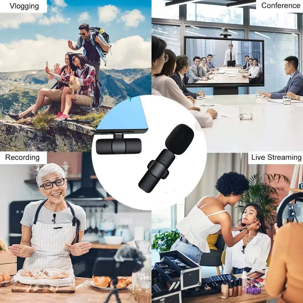 ClipCast Pro β Wireless Mini Lavalier Mic for iPhone & Android