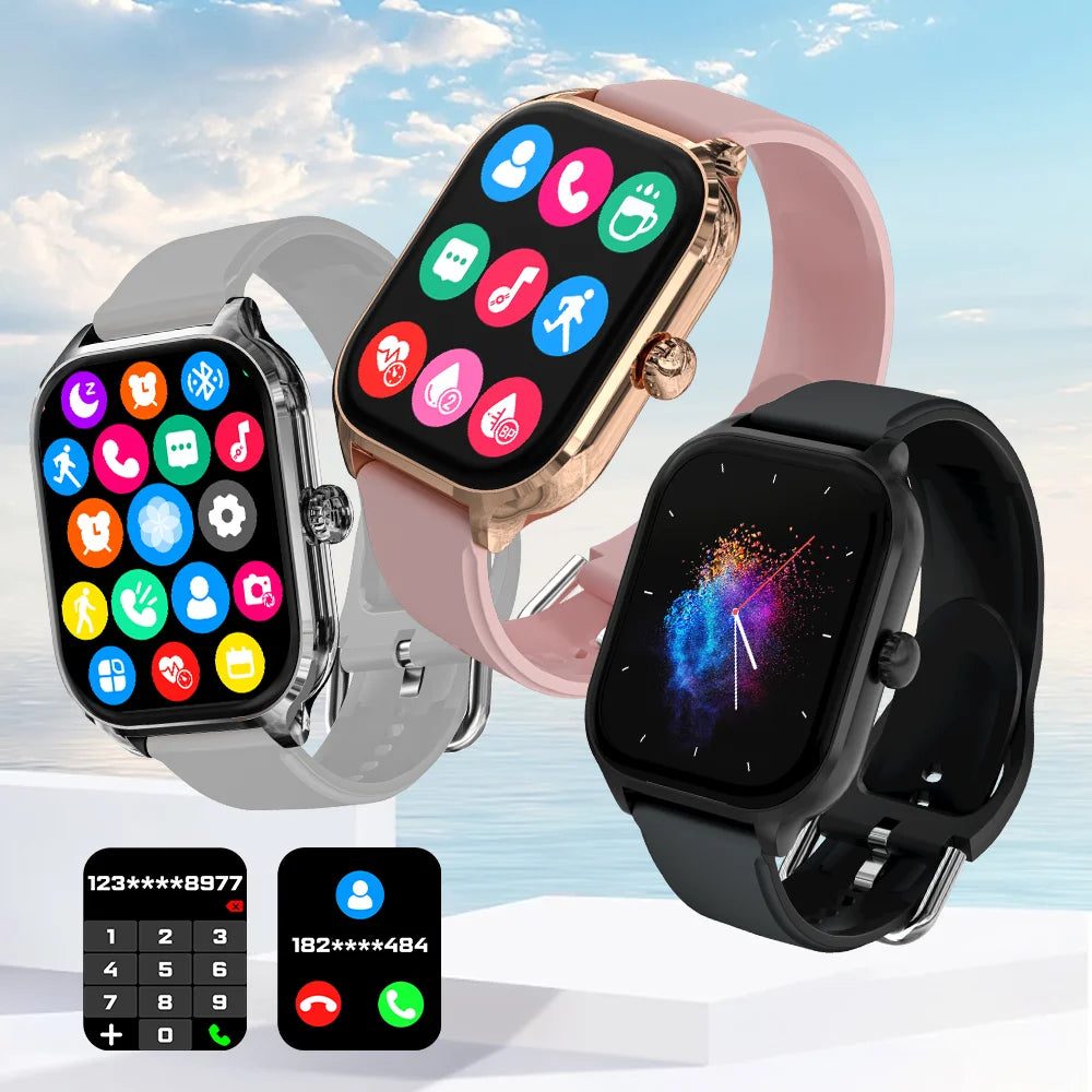 LaxaFit H9/H6 β Bluetooth Smartwatch with Call & Health Tracking Features