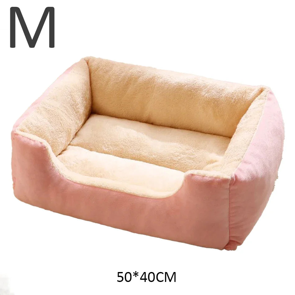 Cat & Small Dog Bed β Soft Cushion Basket House for Pets