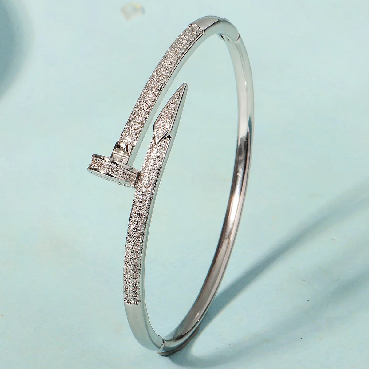 NailGlow β Classic Zircon Stainless Steel Bracelet