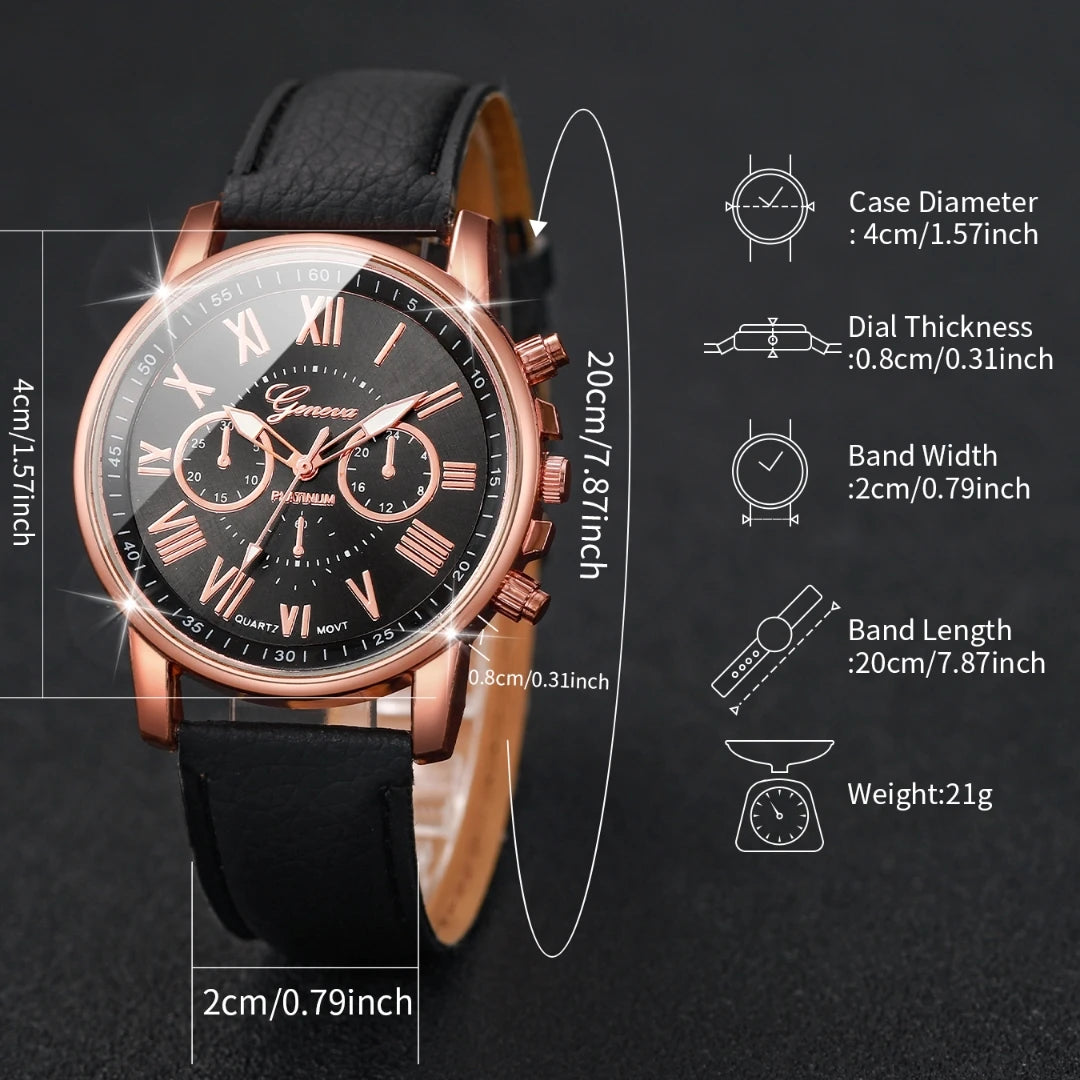 BellaTime – 5PCS Women's Fashion Watch Set