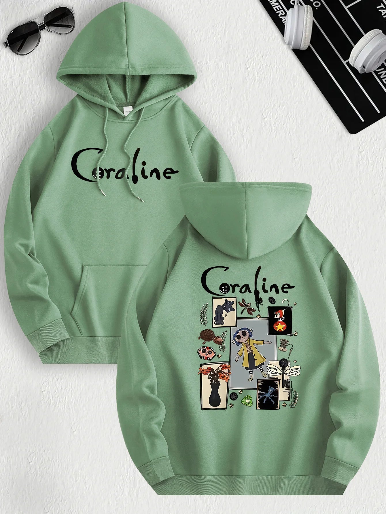 CoralineVibe – Casual Hoodie Pullover