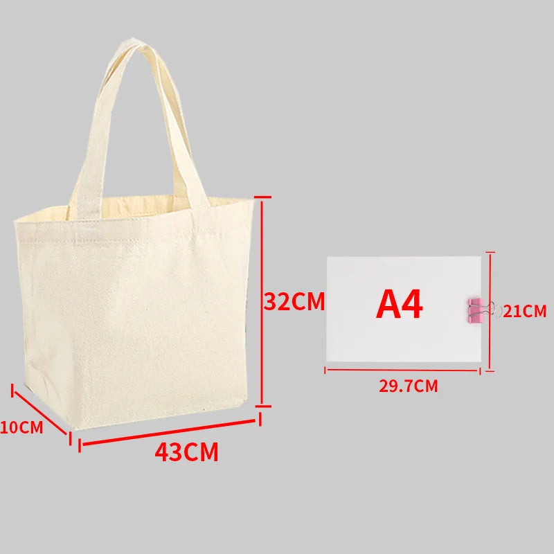 Canvas Tote β Large Eco-Friendly Shopping Bag for DIY Design