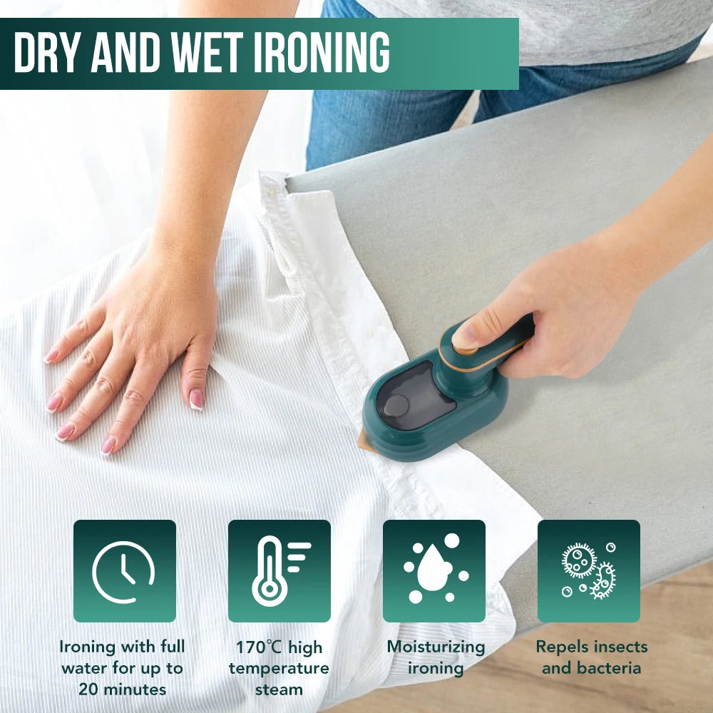 Portable Handheld Garment Steamer β Mini Foldable Steam Iron for Clothes (110β220V)