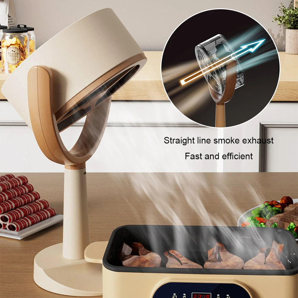 USB Desktop Range Hood β Adjustable Suction Exhaust Fan for Indoor Cooking & BBQ