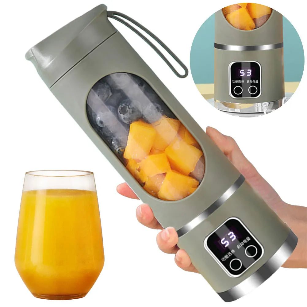 450ml USB Portable Juicer Cup β 12-Blade Mini Blender with 3 Speeds & Ice Crushing