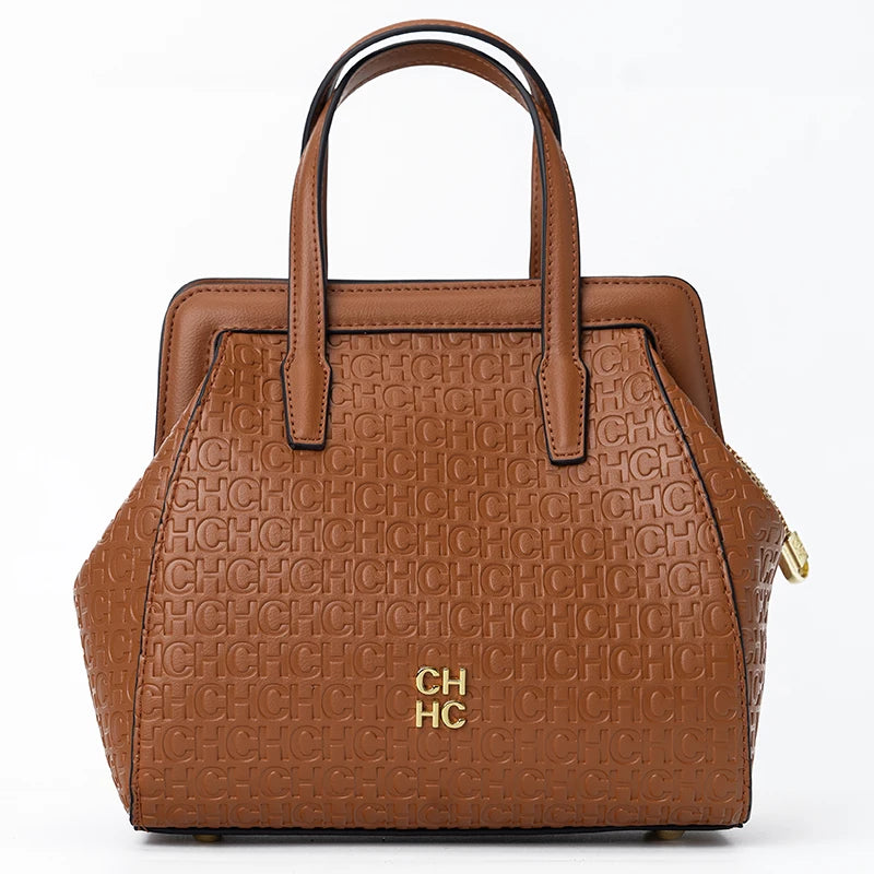 CH Classic β Monogram Zipper Shoulder Bag