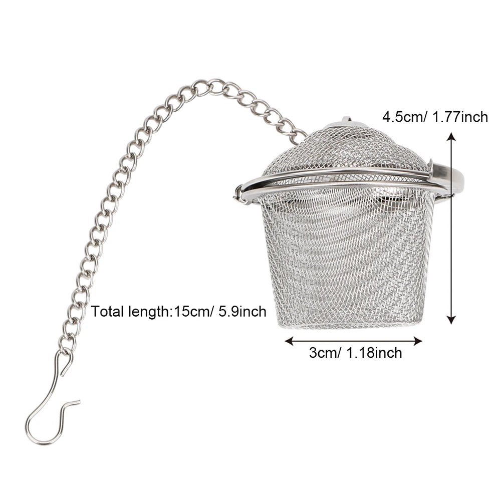 Tea Ball β Stainless Steel Mesh Spice & Herbal Strainer