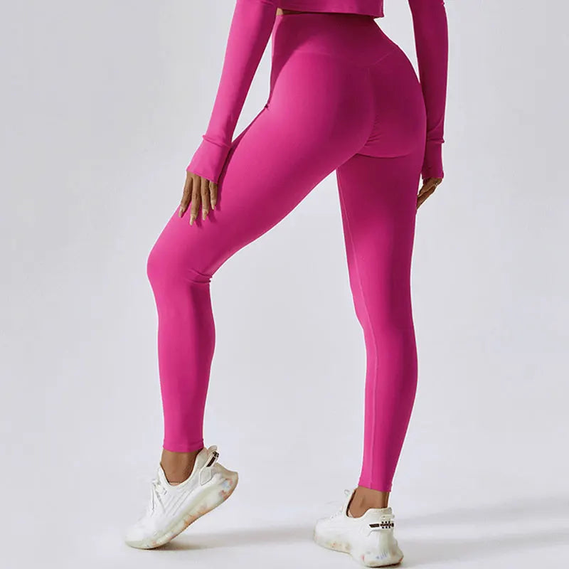 Nude-Feel Seamless Push-Up Leggings β High Waist Energy Fit for Yoga & Fitness