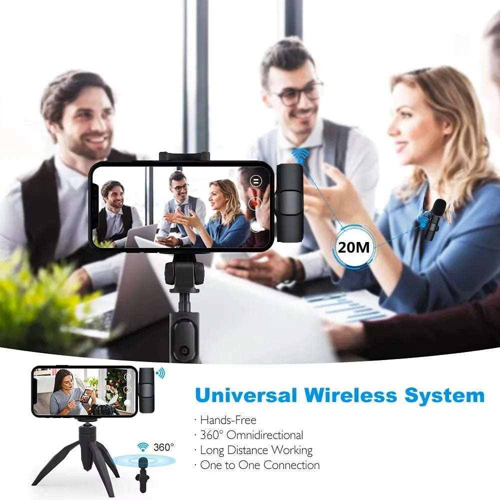 ClipCast Pro β Wireless Mini Lavalier Mic for iPhone & Android