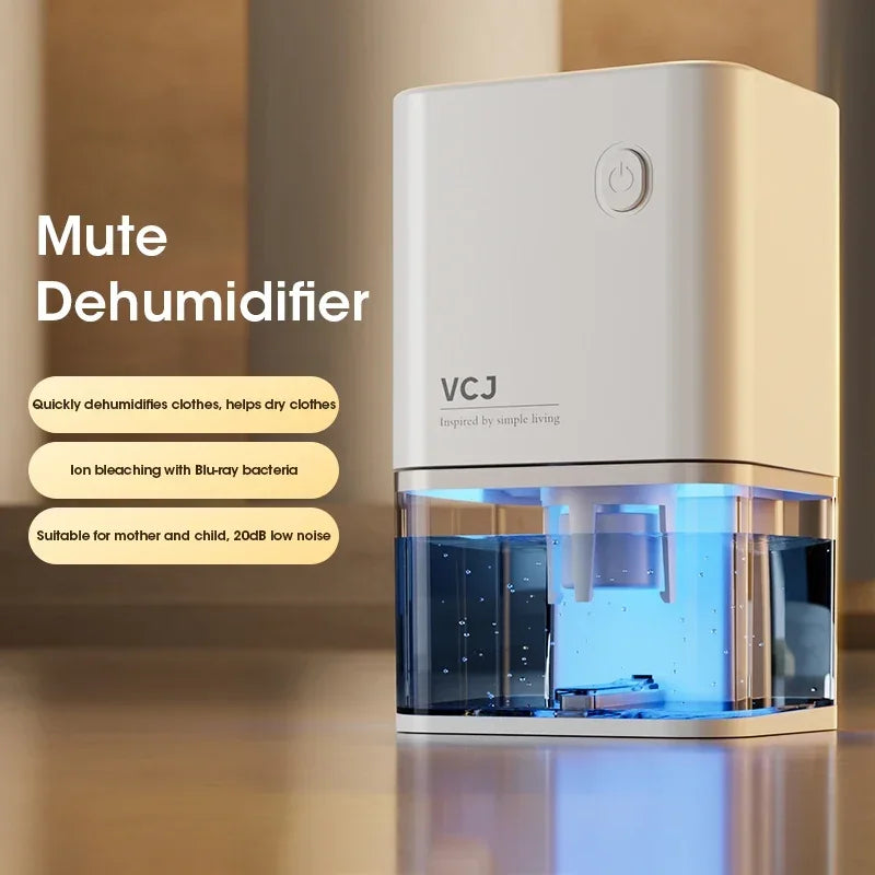 500ml Silent Dehumidifier β Air Dryer & Deodorizer for Home, Office, Bedroom (EU Plug)