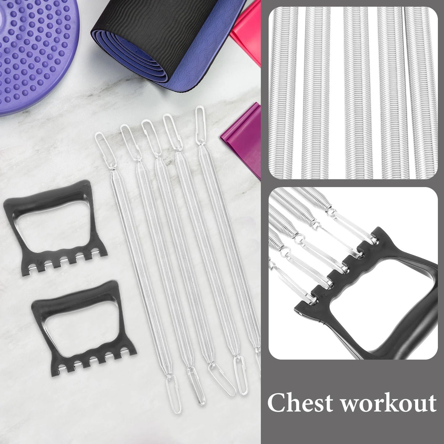 5-in-1 Chest Expander β Adjustable Resistance Strength Trainer