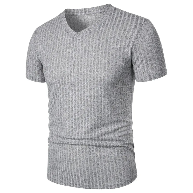 RibMax V-Tee – Stretch Muscle Fit T-Shirt