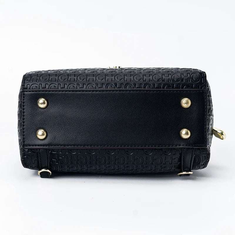 CH Classic β Monogram Zipper Shoulder Bag