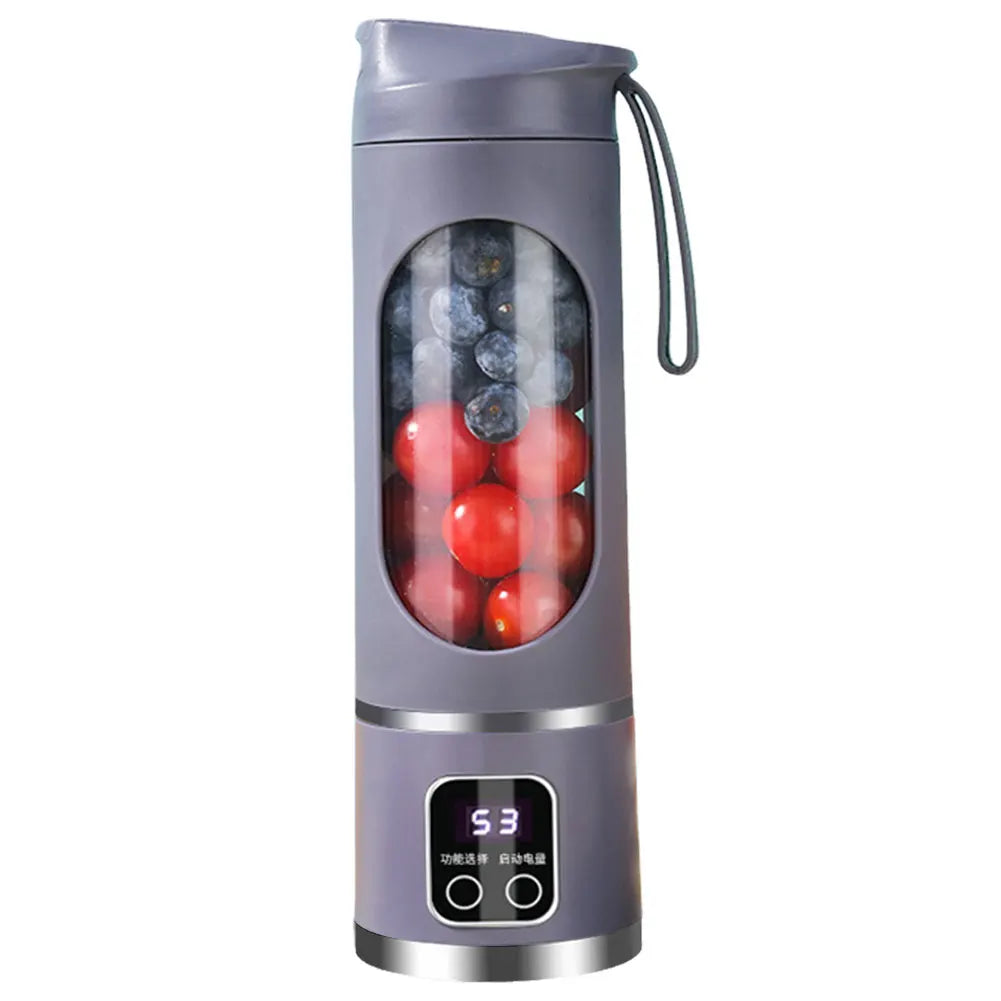 450ml USB Portable Juicer Cup β 12-Blade Mini Blender with 3 Speeds & Ice Crushing