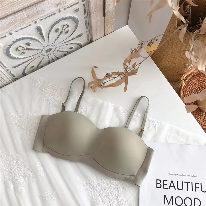 YUQI Ultra-Thin Wireless Push-Up Bralette – Summer Comfort