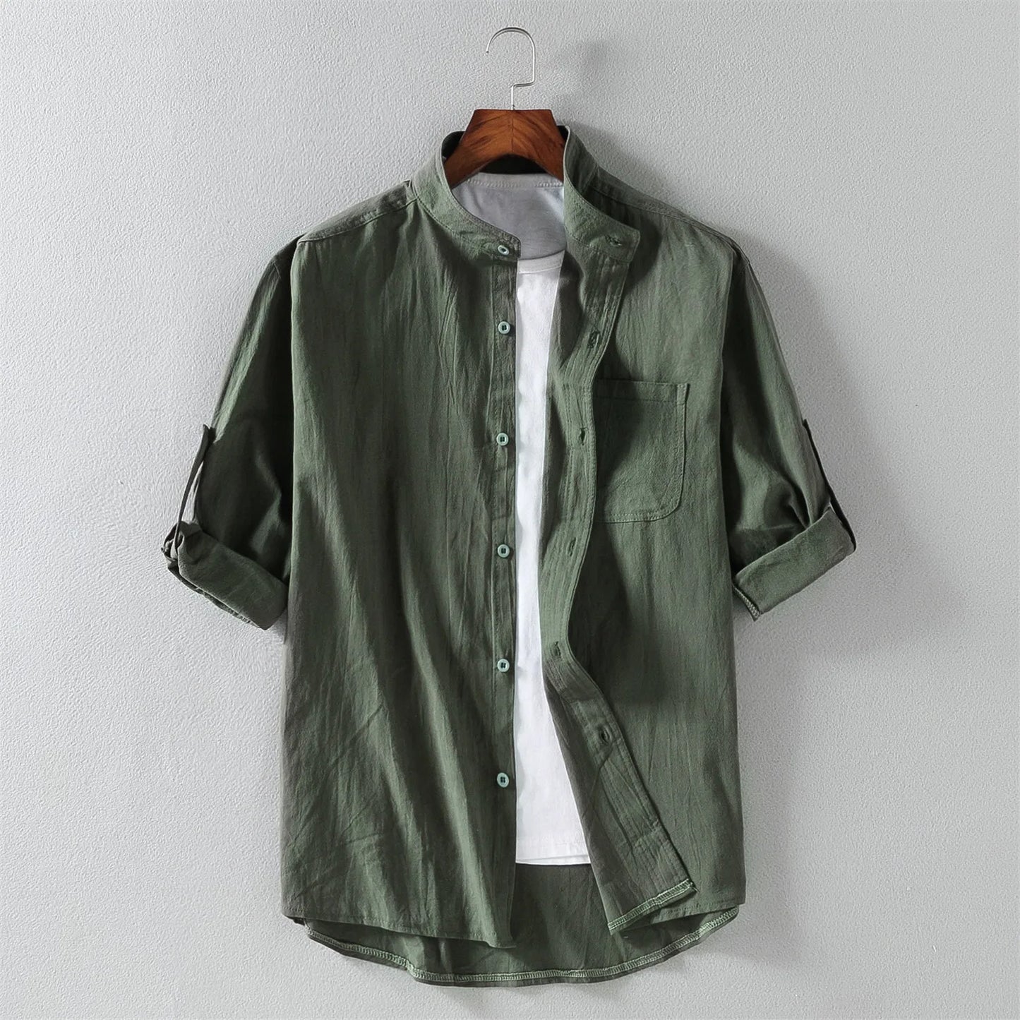 StandEdge – Mid-Sleeve Fashion Shirt for Men