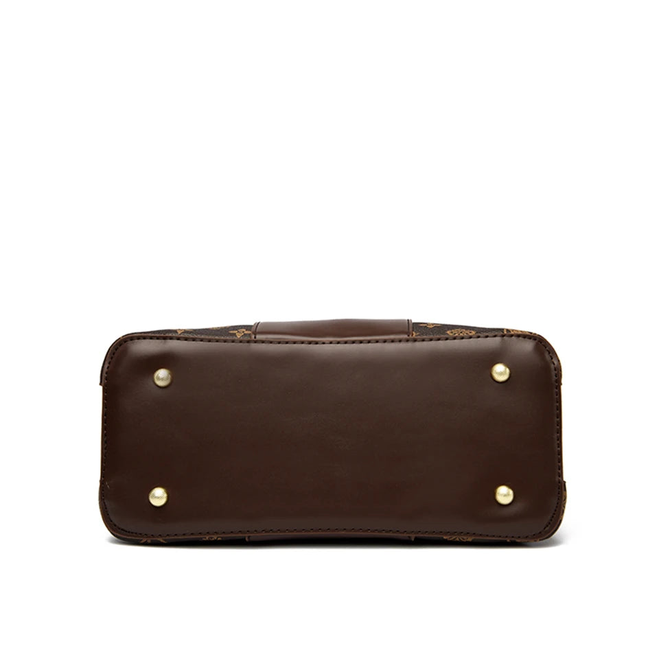 SoftLuxe β Printed Leather Large-Capacity Shoulder Bag