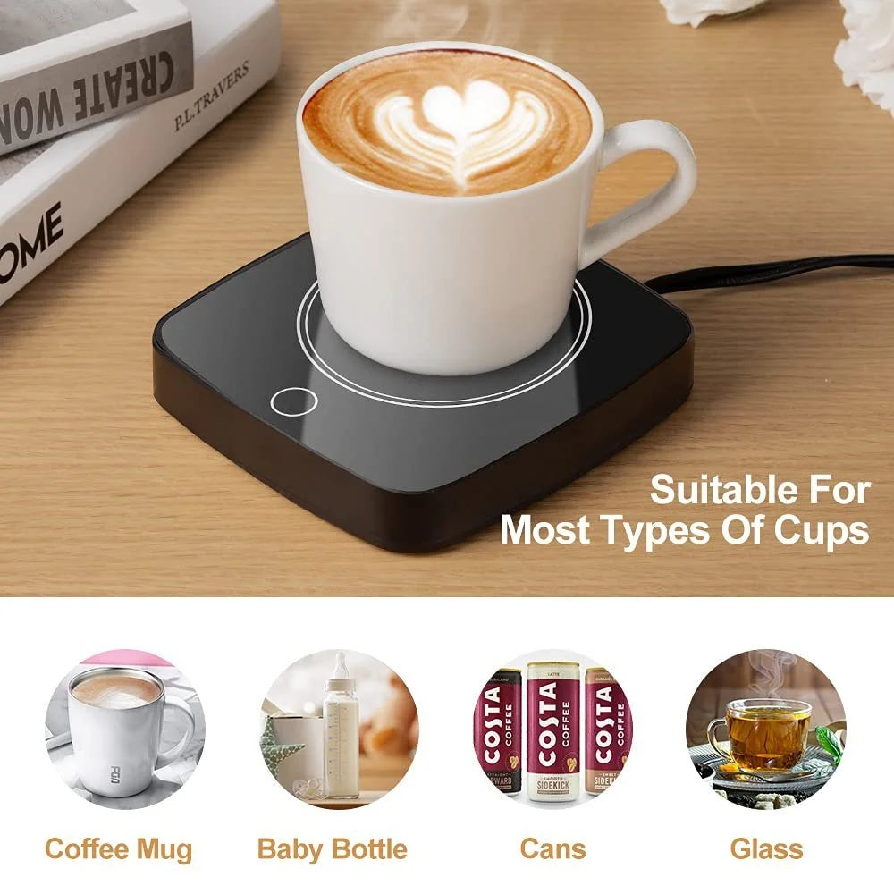 3-Gear Electric Mug Warmer β Cup Heating Coaster for Coffee, Tea & Milk (110β220V)