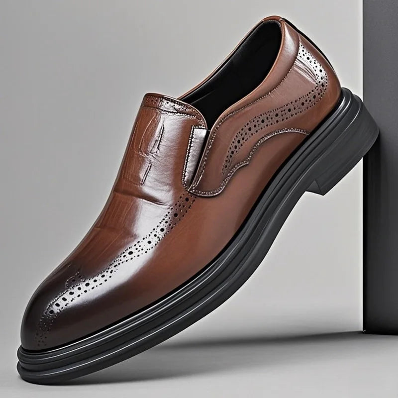 GentleStride – Men’s Casual Business Leather Oxfords
