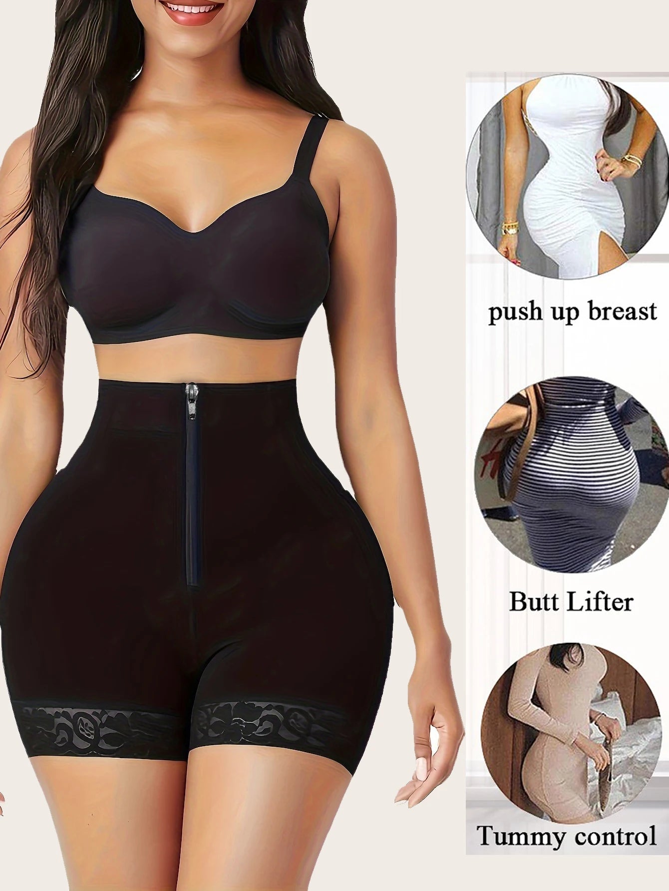 Lace Trim Sculpting Panties β Comfy & Breathable Butt-Lifting Underwear