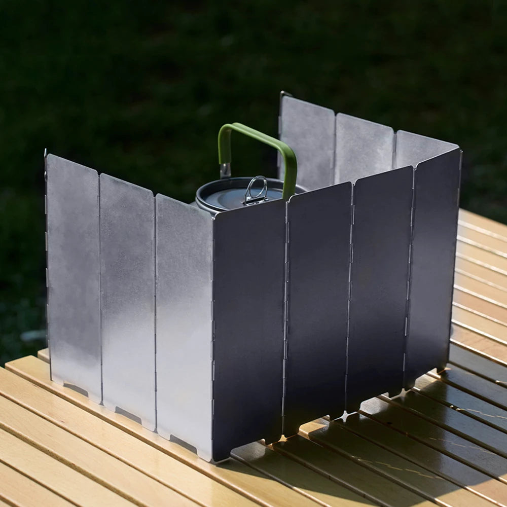 Foldable Gas Stove Windshield β 8/10 Plate Aluminum Alloy Windproof Screen