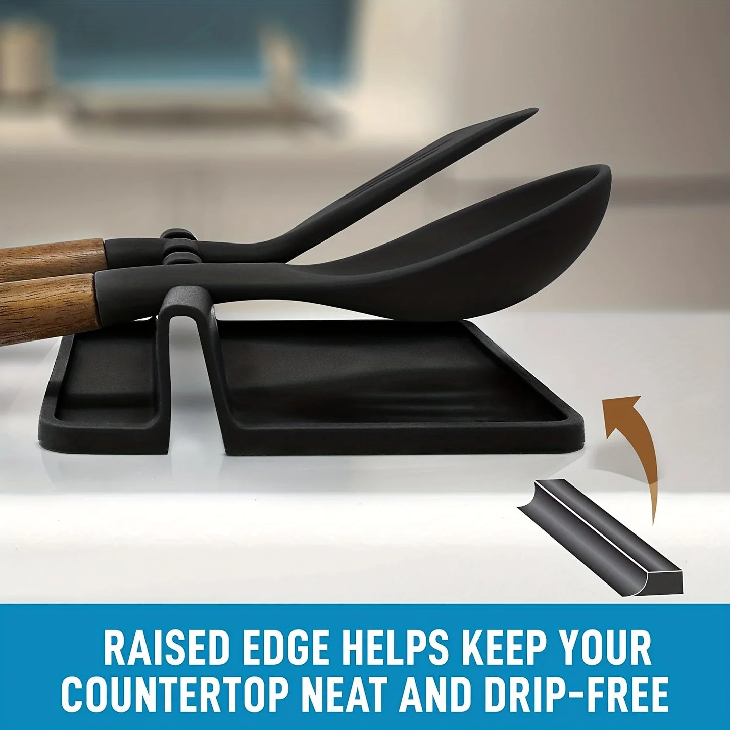 Utensil Rest β Non-Slip Silicone Drying Rack for Kitchen Tools