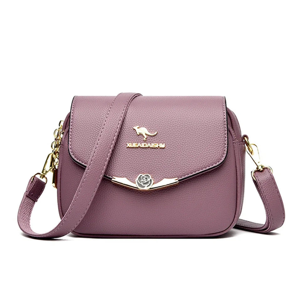 SoftLux β Elegant Soft Leather Small Messenger Bag
