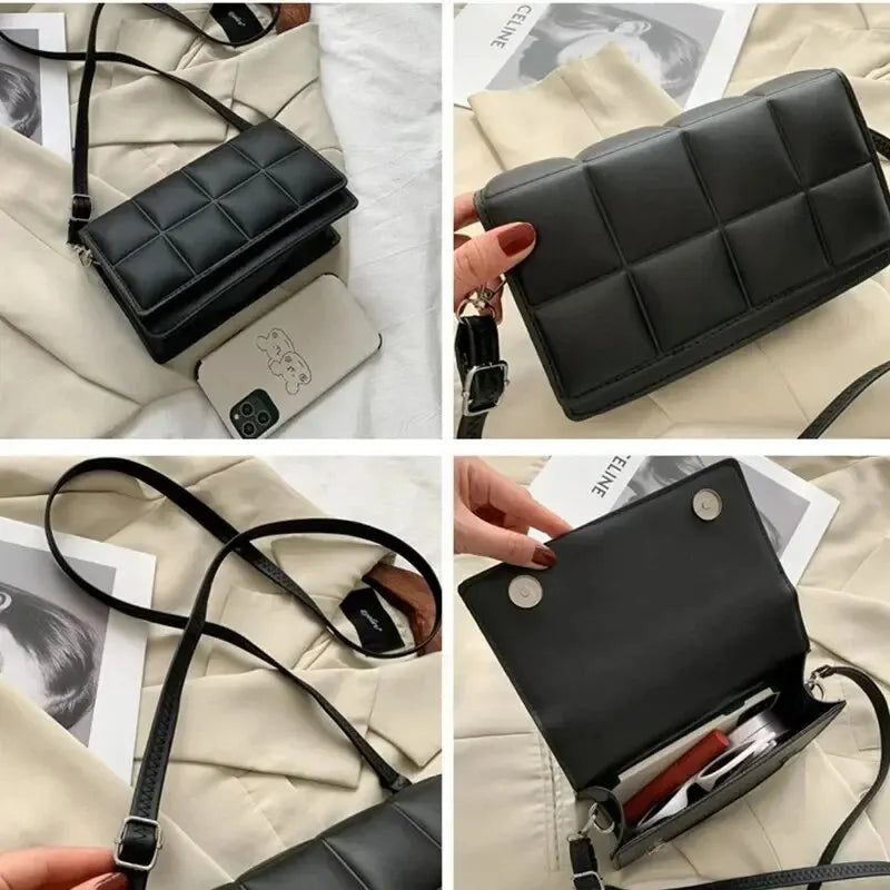 Classic PU Leather Crossbody Shoulder Bag for Women
