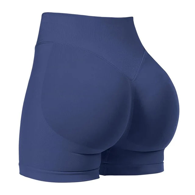4.5'' Scrunch Bum Impact Gym Shorts β Seamless Ribbed Waist Yoga & Running Shorts