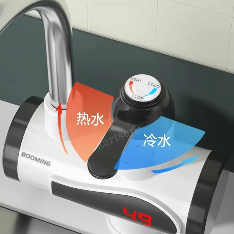 Instant Electric Water Heater Tap β Tankless Hot & Cold Kitchen Faucet