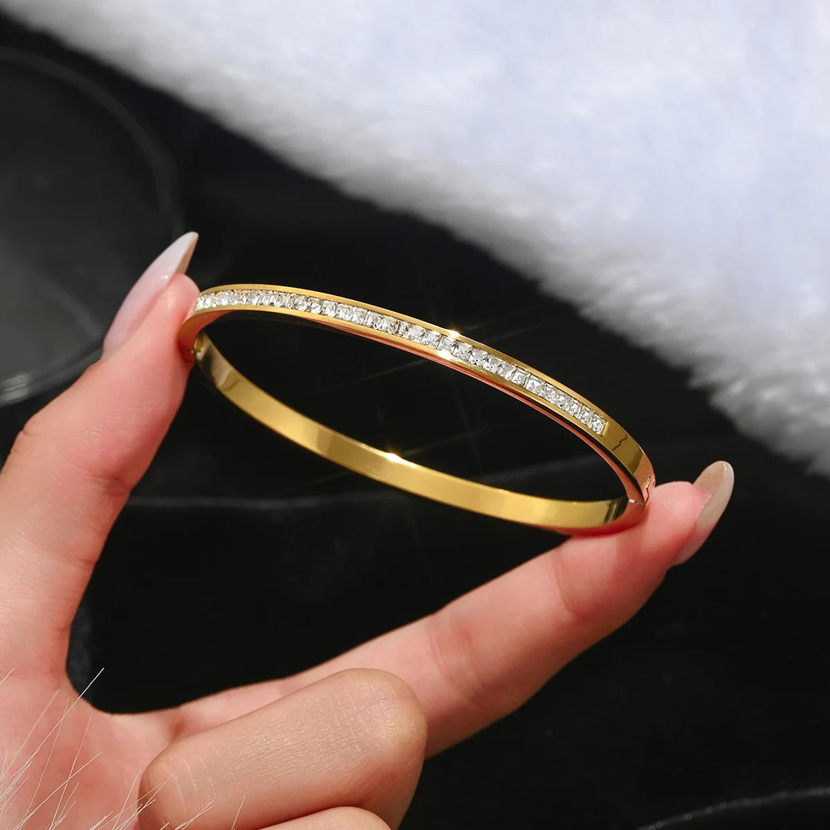 CloverNail β Lucky Gold Stainless Steel Bracelet Set