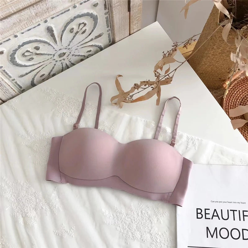 YUQI Ultra-Thin Wireless Push-Up Bralette – Summer Comfort