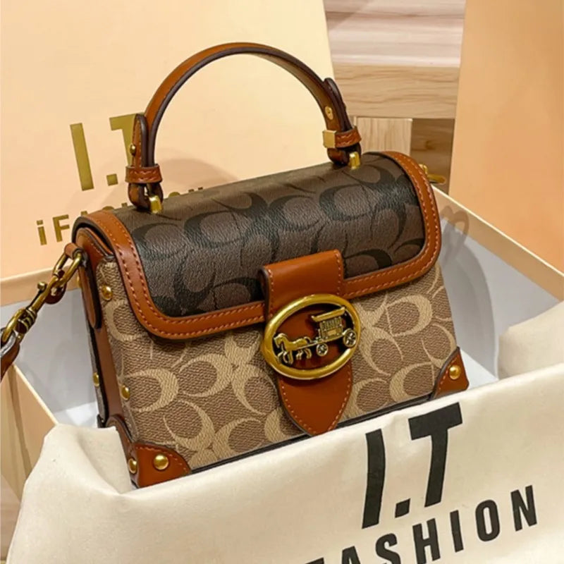 ContrastEdge β Minimalist High-End Portable Box Crossbody Bag
